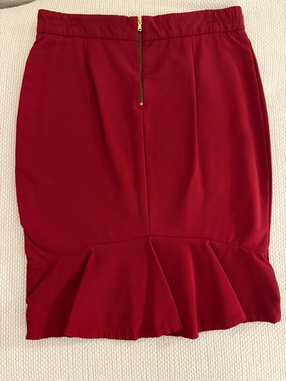 Zara Vibrant Red Pencil Skirt